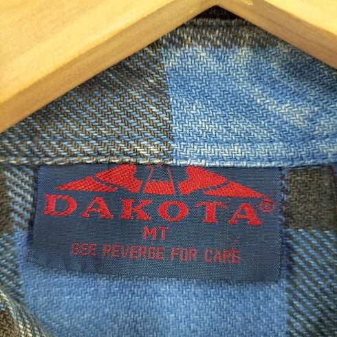 ダコタ dakota 両フラップポケット コットンチェック ヘビーネルシャツ メンズ M1