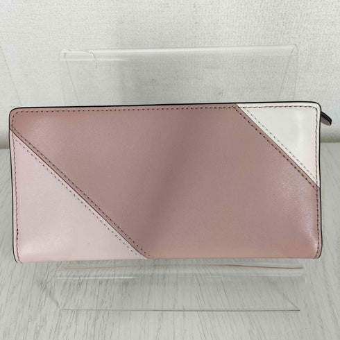 マイケルコース Michael Kors トリプルカラー レザー マルチカラー ウォレット プレートロゴ 長財布 レディース