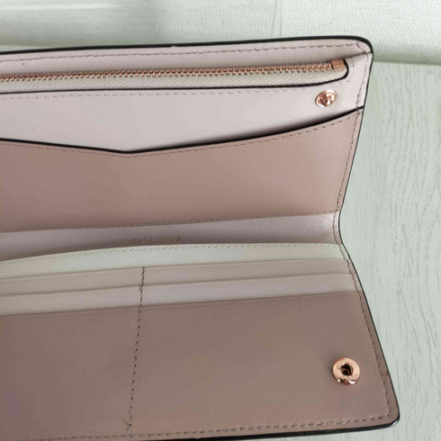マイケルコース Michael Kors トリプルカラー レザー マルチカラー ウォレット プレートロゴ 長財布 レディース