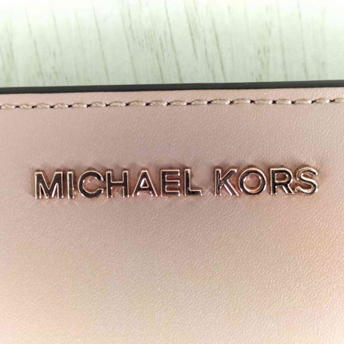 マイケルコース Michael Kors トリプルカラー レザー マルチカラー ウォレット プレートロゴ 長財布 レディース