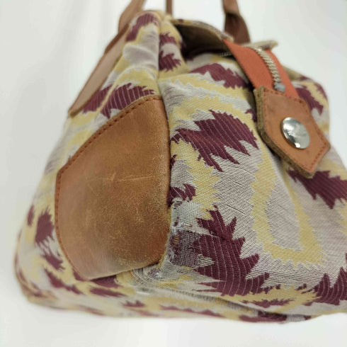 ヴィヴィアンウエストウッドアクセサリー Vivienne Westwood Accessories Yasmine ヤスミン オーブ ロゴ 総柄 レザー 切替 ハンドバッグ レディース
