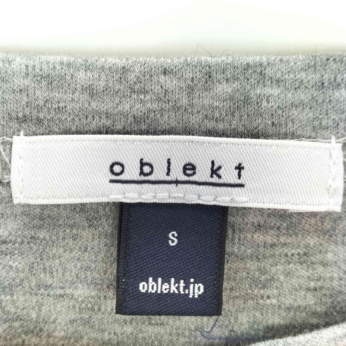 オブレクト oblekt クルーネックカットソー レディース JPN:S