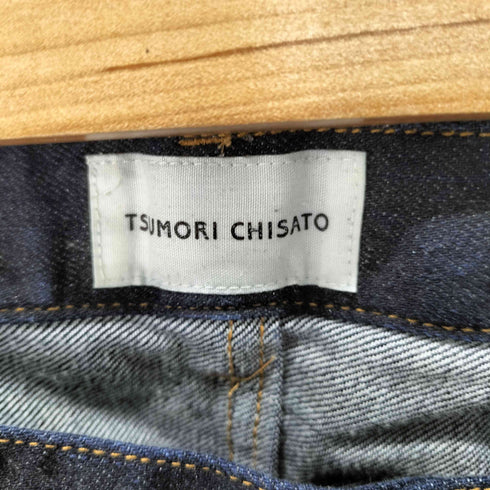 ツモリチサト TSUMORI CHISATO ラメ スリムテーパードデニムパンツ レディース JPN:2
