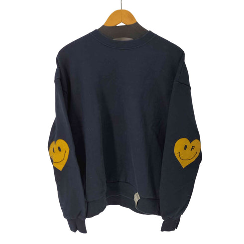 GRAVER Elbow Bookle Embroidery Heart Smile Sweatshirt レディース M