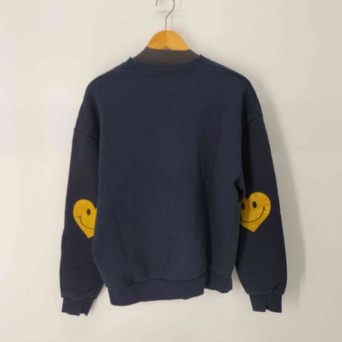 GRAVER Elbow Bookle Embroidery Heart Smile Sweatshirt レディース M