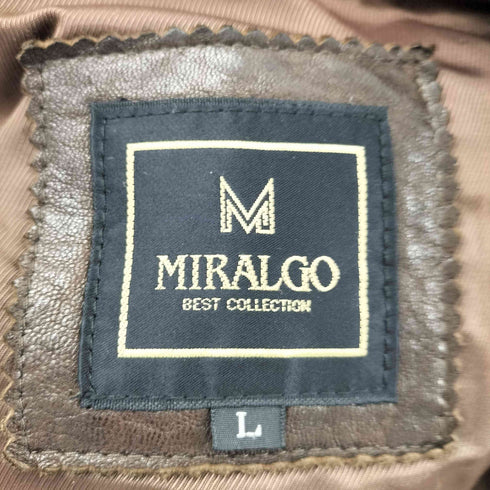 MIRALGO シープレザージャケット メンズ JPN:L