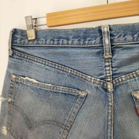 リーバイス Levis 70s USA製 刻印2 501 ダメージデニムショーツ メンズ