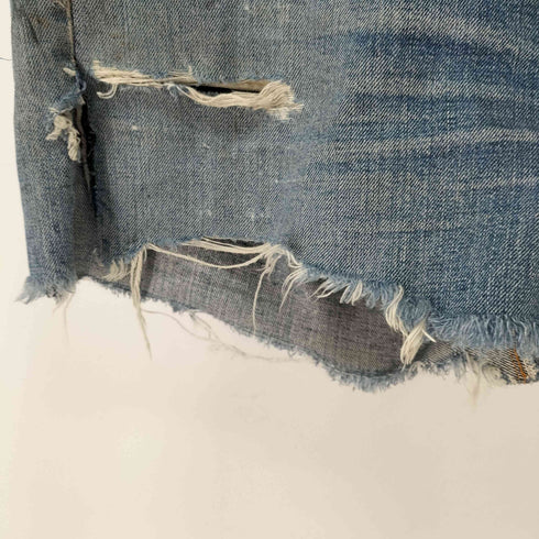 リーバイス Levis 70s USA製 刻印2 501 ダメージデニムショーツ メンズ