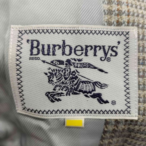 バーバリーズ BURBERRYS 90S 白タグ ツイードテーラードジャケット レディース