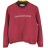 カルバンクラインジーンズ Calvin Klein Jeans ロゴプリント クルーネック 裏起毛 リブ スウェット レディース import:M
