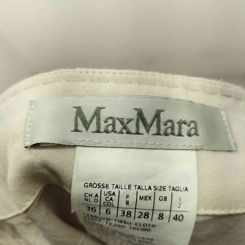 マックスマーラ MAX MARA 白タグ S/S ウール混ワンピース レディース JPN:40