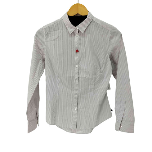 ポールスミスブラックレーベル Paul Smith BLACK LABEL ハートボタン ストライプシャツ レディース EUR:42