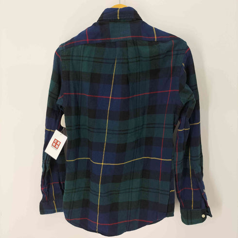 ラルフローレン RALPH LAUREN CLASSIC FIT ポニー刺繍 ボタンダウン ネルシャツ メンズ import:XS
