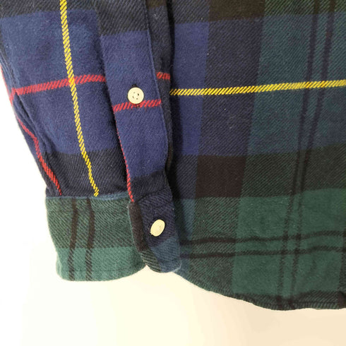 ラルフローレン RALPH LAUREN CLASSIC FIT ポニー刺繍 ボタンダウン ネルシャツ メンズ import:XS