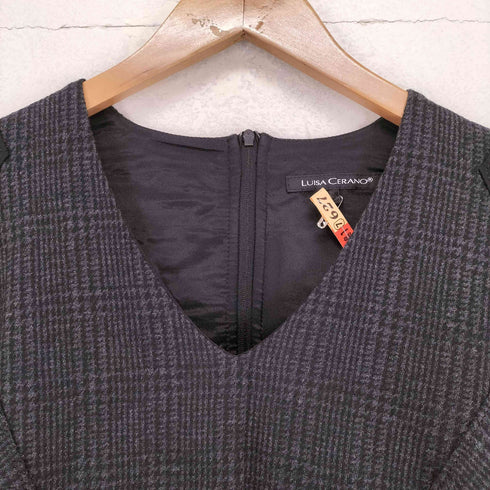 LUISA CERANO 袖切替ウールワンピース import レディース US6