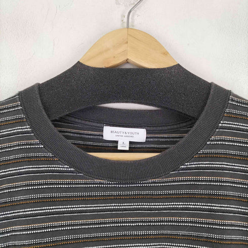 ビューティーアンドユースユナイテッドアローズ BEAUTY & YOUTH UNITED ARROWS BY ピンボーダー ワイドシルエット Tシャツ メンズ JPN:L