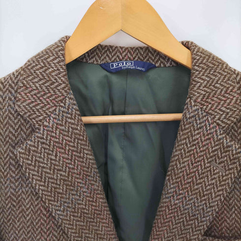 ポロバイラルフローレン Polo by RALPH LAUREN 80-90s 三角タグ ウールテーラードジャケット クルミボタン メンズ C98/W88/T175
