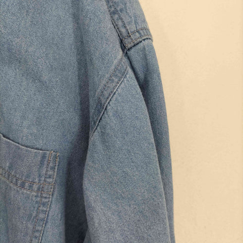 Trunder 90s バックプリントデニムシャツ メンズ L