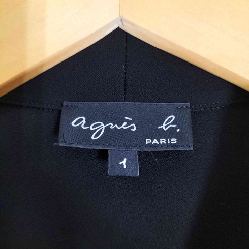 アニエスベー agnes b. PARIS タックデザイン ウエストベルト ワンピース レディース 1