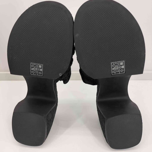 チャールズアンドキース CHARLES&KEITH 2024SS ヌアラ ルーシュドプラットフォームミュール レディース JPN:38