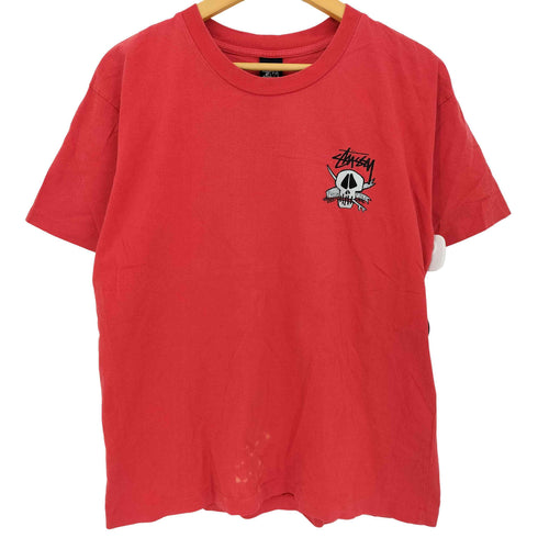 ステューシー Stussy USA製 紺タグ スカル Tシャツ FRESH FOILS メンズ import:S