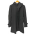 エーケイエム AKM DOBBY STRETCH WRAP HOODED COAT BLACK/NAVY メンズ JPN:M