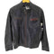FIDAT ラムレザー ステッチデザインレザージャケット メンズ import:L