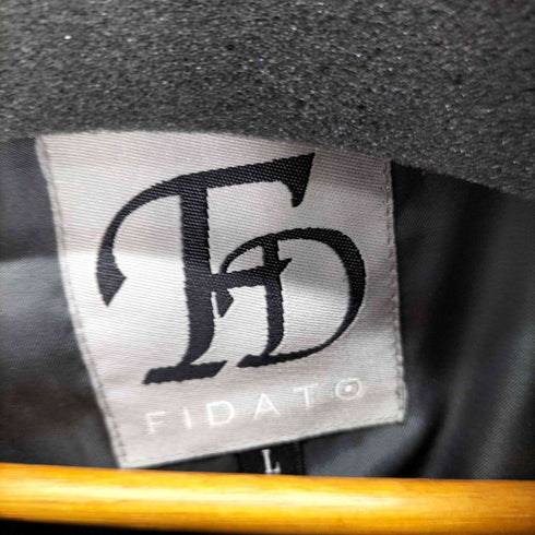 FIDAT ラムレザー ステッチデザインレザージャケット メンズ import:L