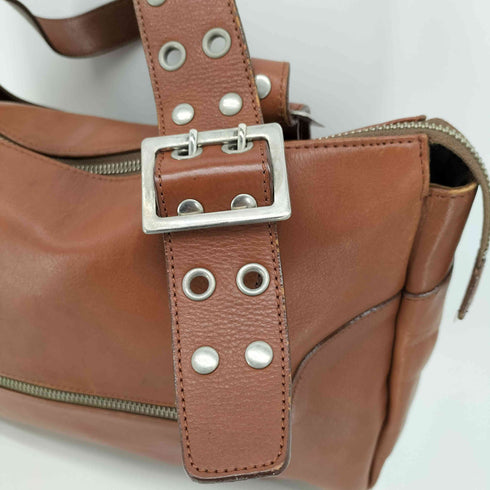 アートバーグ ART BERG 本革 レザー バックル ハンドル トートバッグ レディース