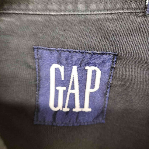 ギャップ Gap 90s 紺タグ 襟刺繍デザインL/S シャツ メンズ JPN:L