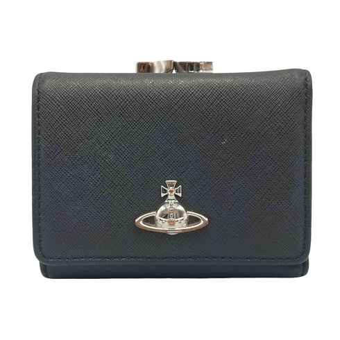 ヴィヴィアンウエストウッド Vivienne Westwood SAFFIANO 口金三つ折り財布 レディース
