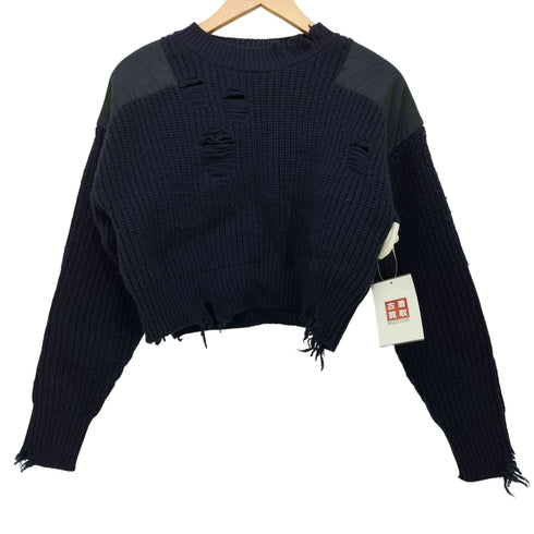 RHODOLIRION Damaged Commando Sweater Navy レディース JPN:0