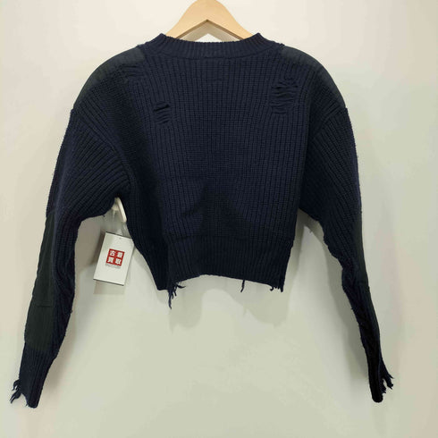 RHODOLIRION Damaged Commando Sweater Navy レディース JPN:0