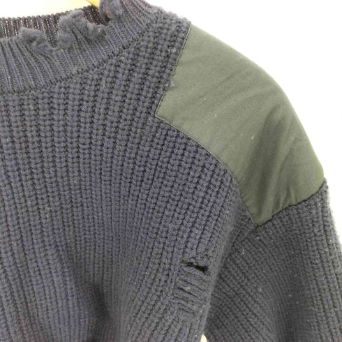 RHODOLIRION Damaged Commando Sweater Navy レディース JPN:0