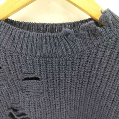 RHODOLIRION Damaged Commando Sweater Navy レディース JPN:0