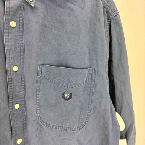 チャップスラルフローレン CHAPS RALPH LAUREN 月桂樹 エンブレム ロゴ 刺繍 ボタンダウン L/S シャツ メンズ import:M