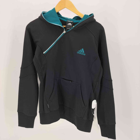 アディダス adidas Clima365 復刻万国旗タグ 変形ジップ プルオーバー パーカー レディース JPN:S