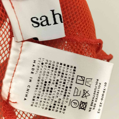 サハラ sahara High Neck Vivid Mesh Top/ハイネックビビッドメッシュトップ レディース