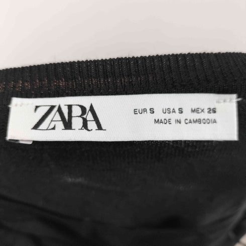 ザラ ZARA LIGHTWEIGHT BASIC KNIT PULLOVER SWEATER レディース S