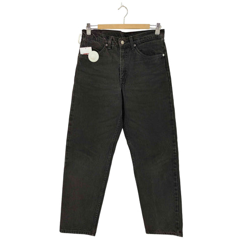 リーバイス Levis 90s 97年製 RELAXED FIT 505 オレンジタブ 後染めブラック テーパードデニムパンツ ボタン裏55 メンズ W31 L30