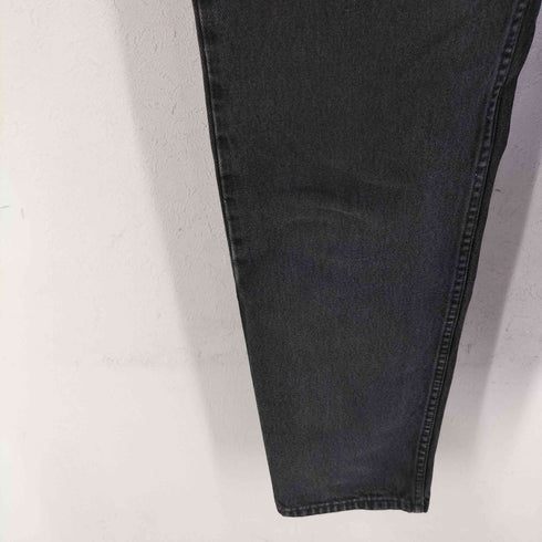 リーバイス Levis 90s 97年製 RELAXED FIT 505 オレンジタブ 後染めブラック テーパードデニムパンツ ボタン裏55 メンズ W31 L30