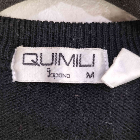 QUIMILI ウール アーガイル柄 ニットベスト レディース JPN:M