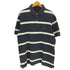 トミーヒルフィガー TOMMY HILFIGER ロゴ刺繍 ボーダー S/S ポロシャツ メンズ import:L