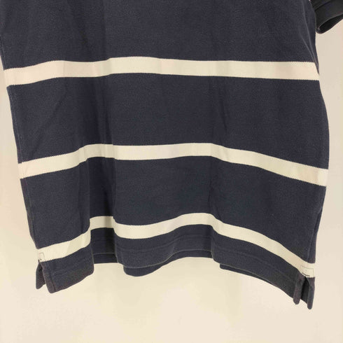 トミーヒルフィガー TOMMY HILFIGER ロゴ刺繍 ボーダー S/S ポロシャツ メンズ import:L