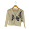 La Mienne ラメ糸 フラワーモチーフ レースボレロ レディース JPN:M