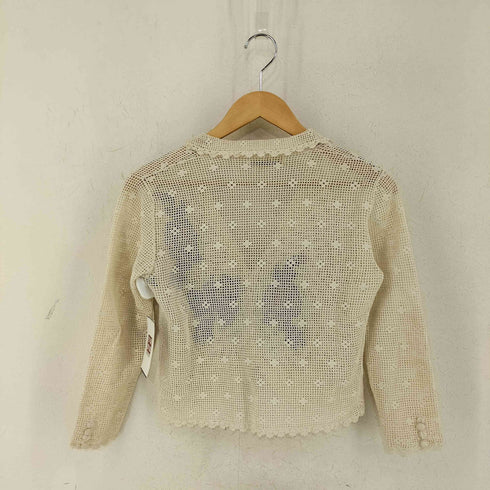 La Mienne ラメ糸 フラワーモチーフ レースボレロ レディース JPN:M