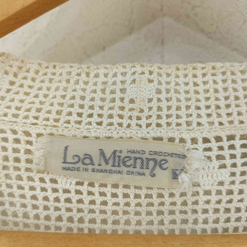La Mienne ラメ糸 フラワーモチーフ レースボレロ レディース JPN:M