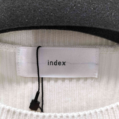 インデックス INDEX リブニット×レースプリーツワンピース レディース JPN:M