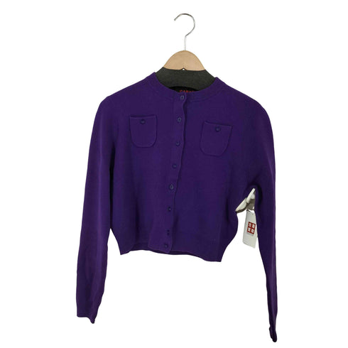 キャバン CABaN コットンカシミヤクルーネックカーディガン レディース JPN:XS