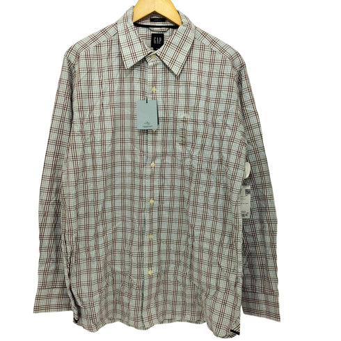 ギャップ Gap 00S チェック柄 オールドギャップ レギュラーカラーシャツ メンズ import:L
